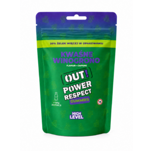 Żelki CBD Kwaśne Winogrono 100g — OUT! Power Respect