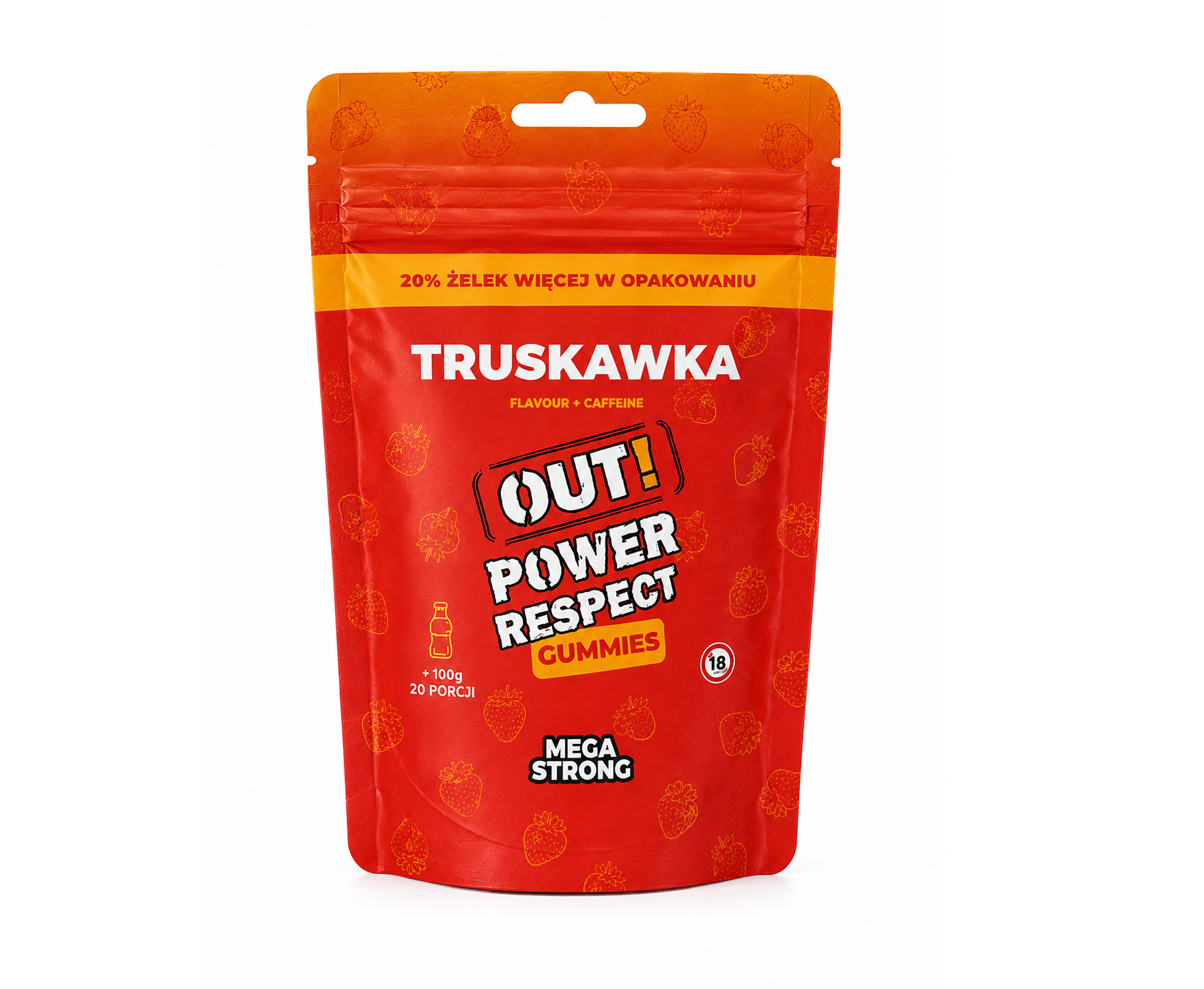 Żelki CBD Truskawka 100g — OUT! Power Respect